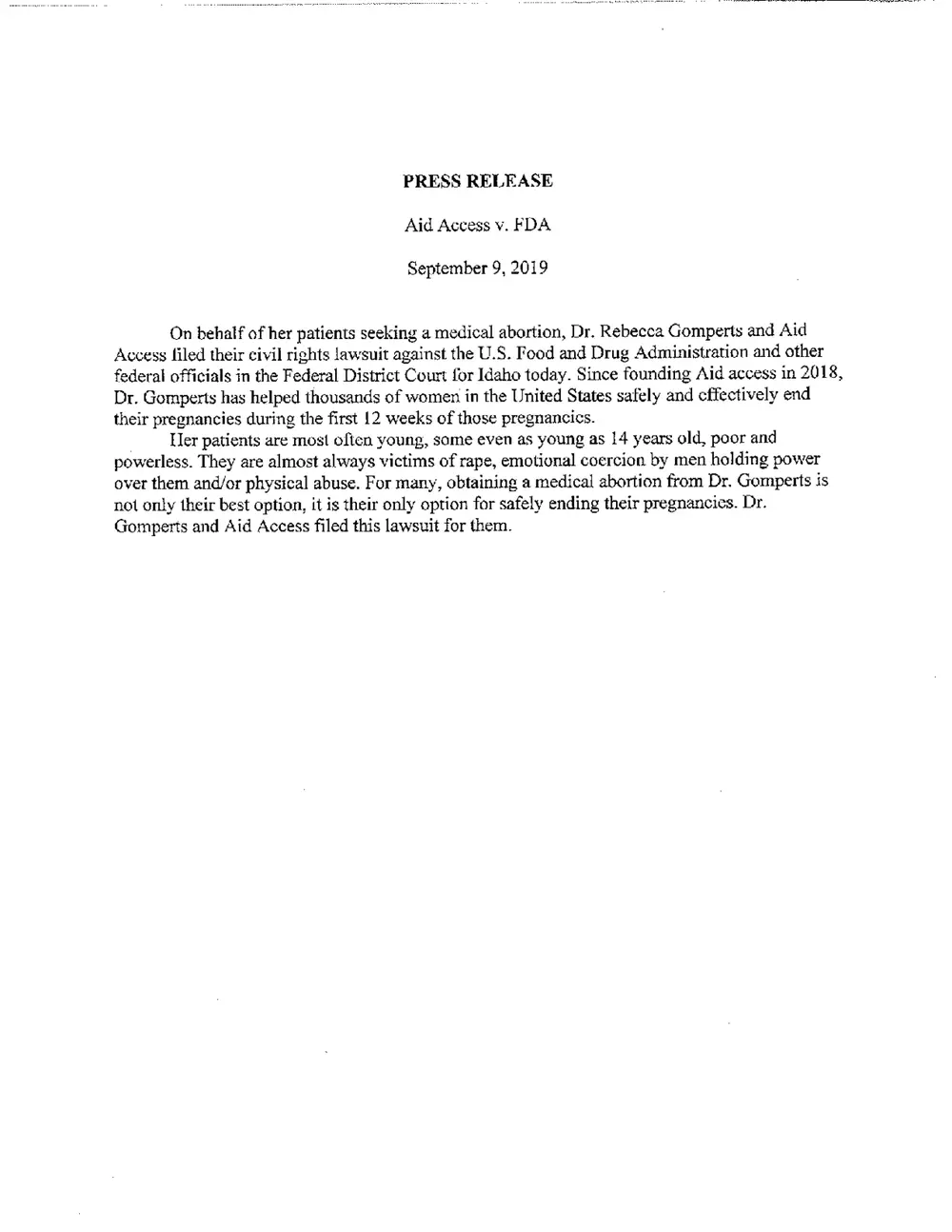 Press statement Richard Hearn